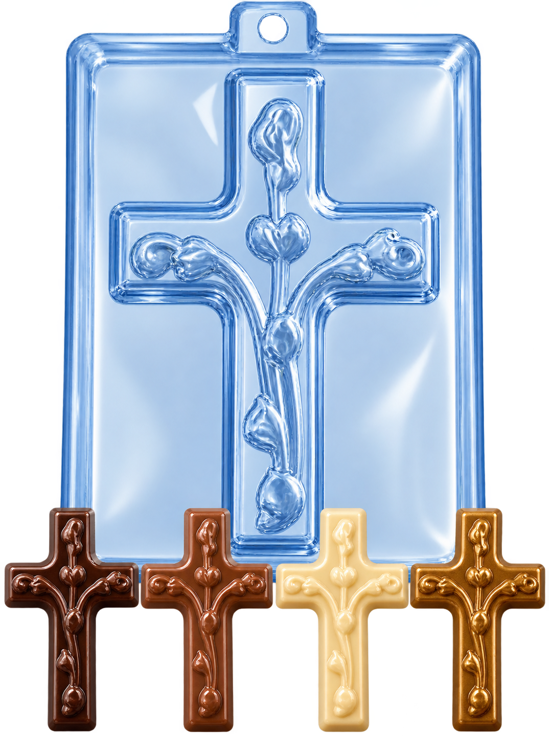 MEDIUM CROSS WITH FLOWERS