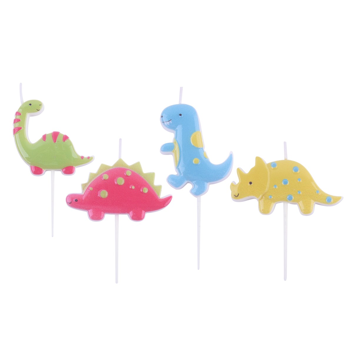 Candle Set of 4 - Dinosaur