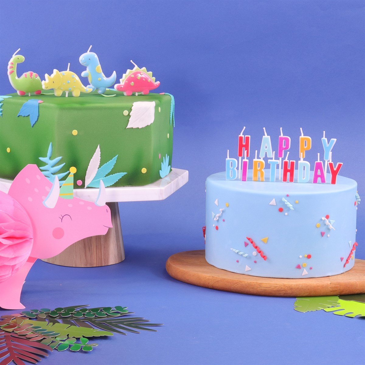 Candle Set of 4 - Dinosaur