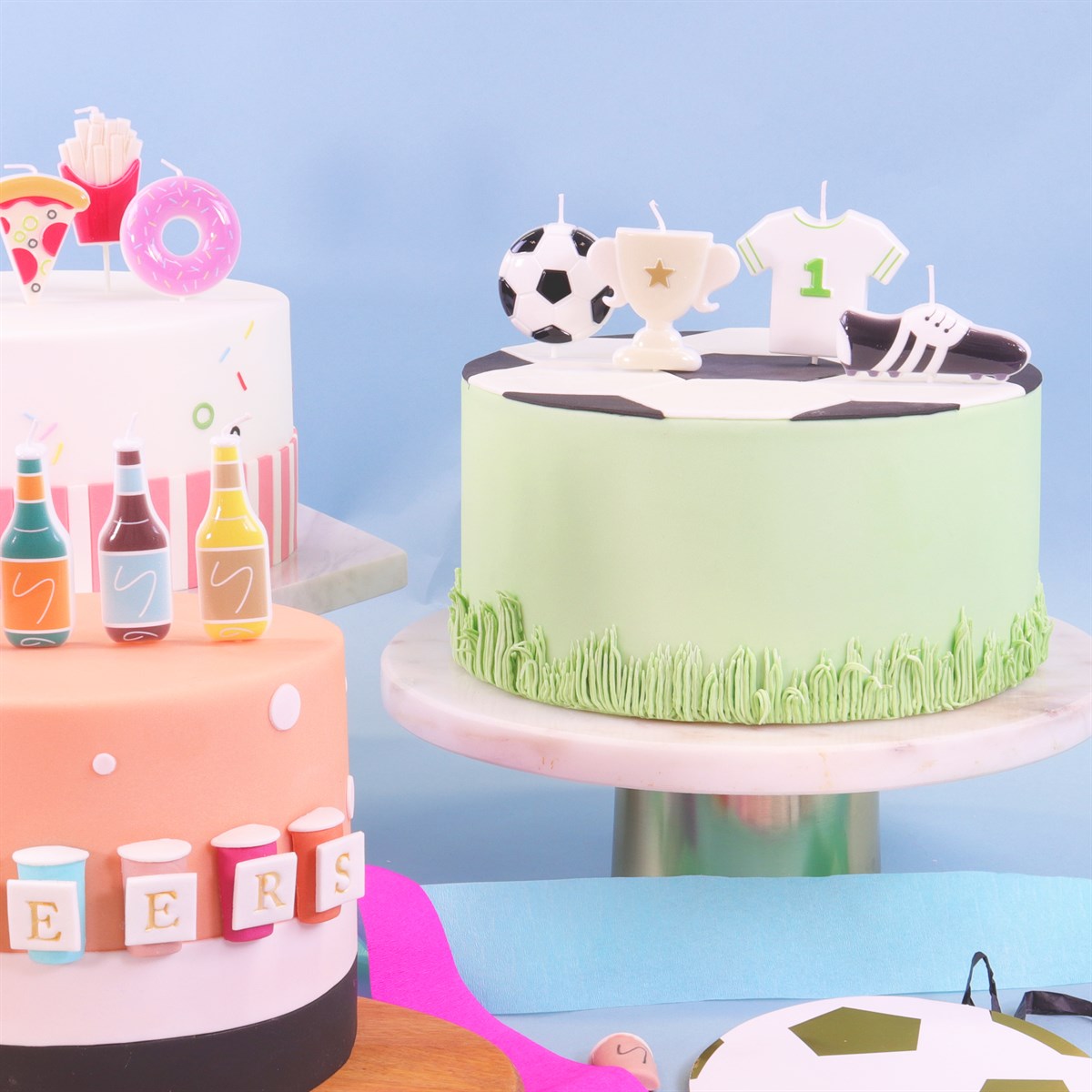 Candle Set of 4 - Soccer