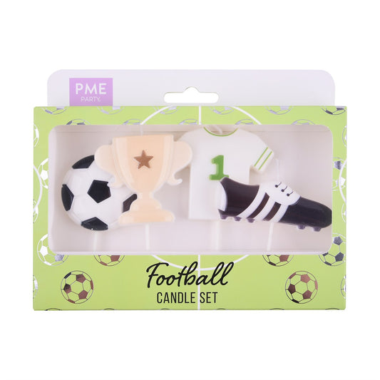 Candle Set of 4 - Soccer