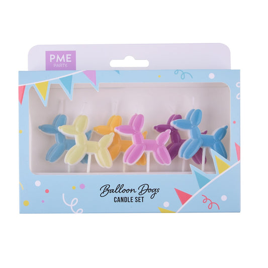 Candle Set of 6 - Balloon Dog