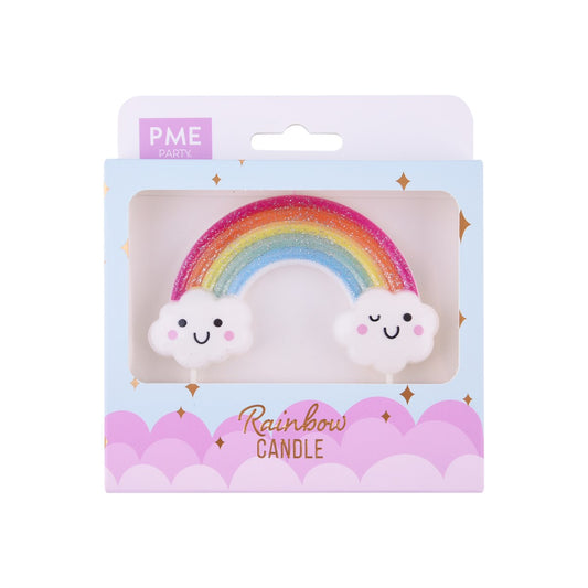 Candle Topper - Glitter Rainbow