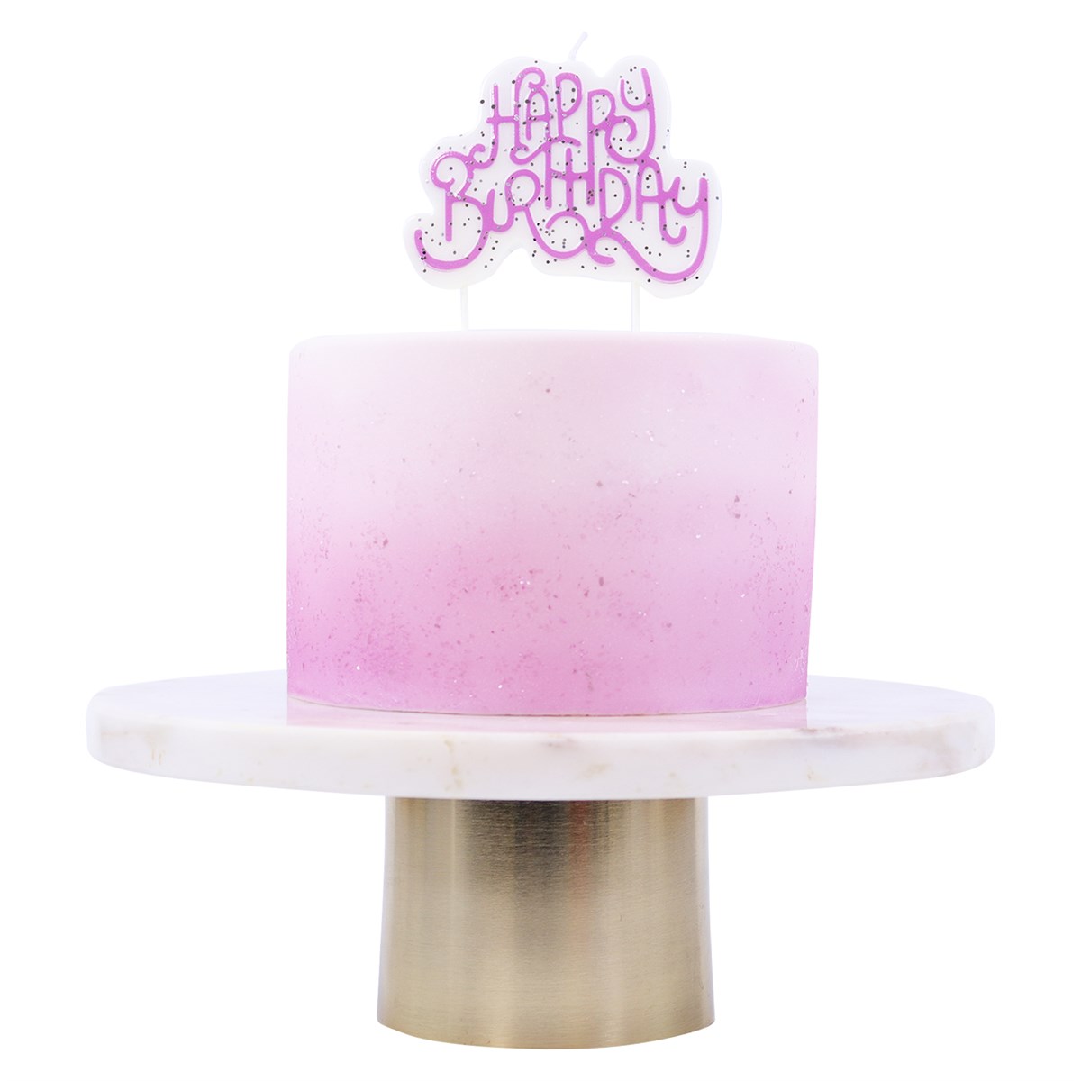 Happy Birthday Candle Cake Topper