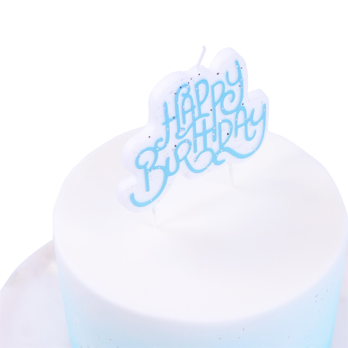 Candle Topper - Blue Sparkly Birthday Candle