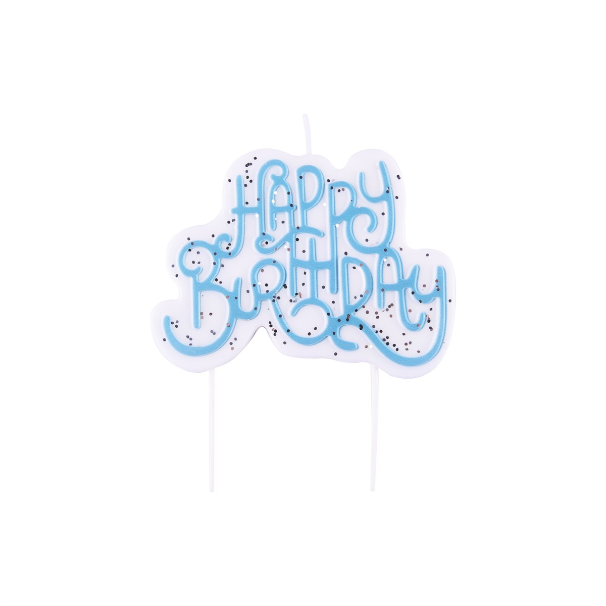 Candle Topper - Blue Sparkly Birthday Candle