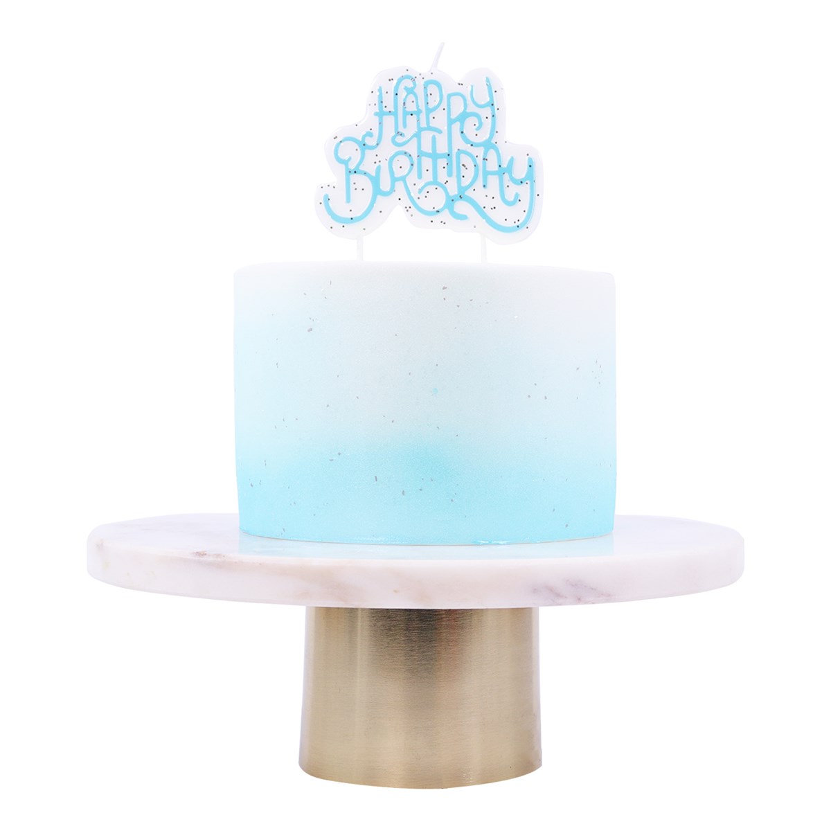 Candle Topper - Blue Sparkly Birthday Candle