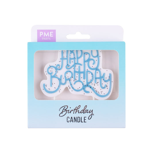 Candle Topper - Blue Sparkly Birthday Candle
