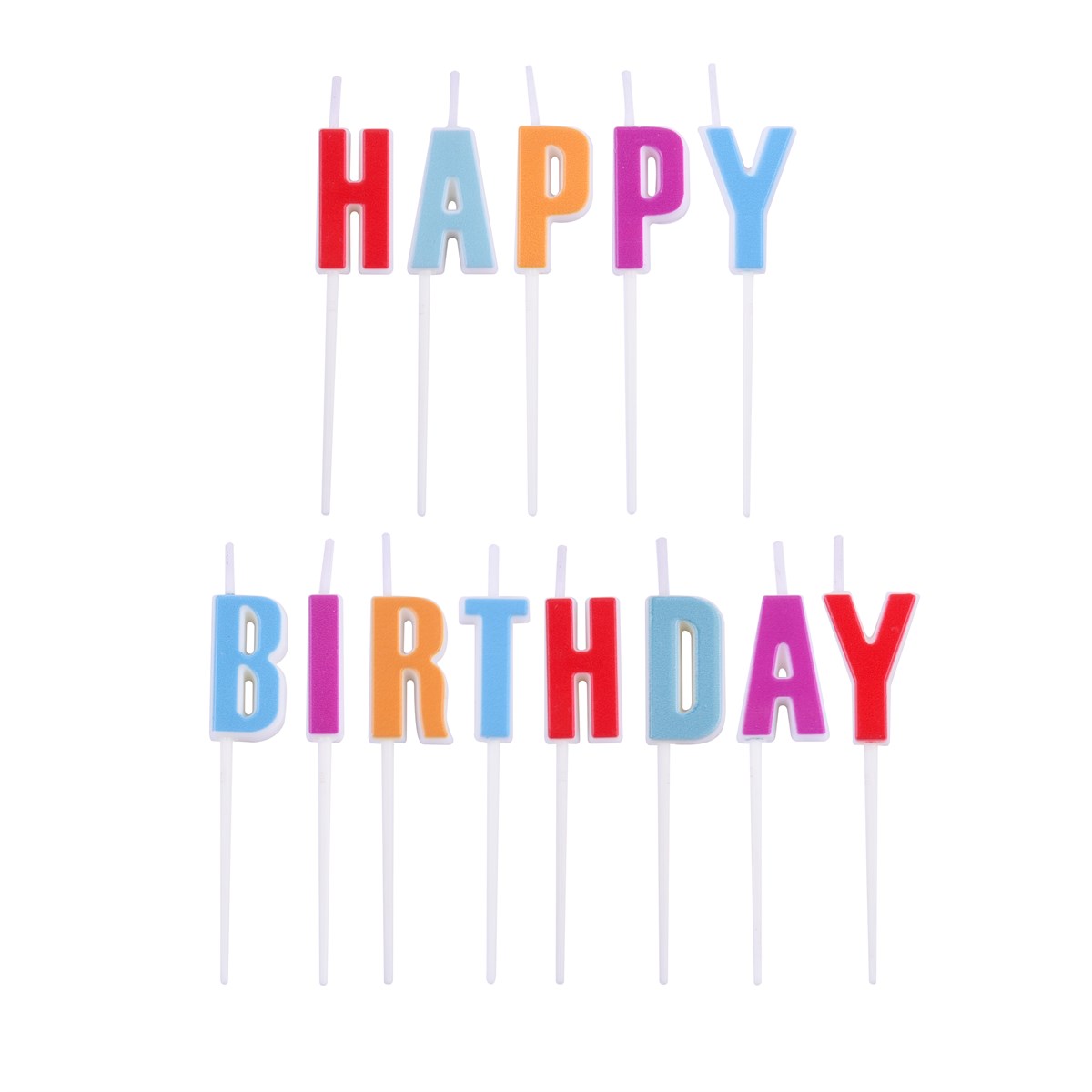 Candles - Happy Birthday Letters Set of 13