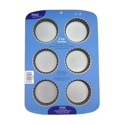 Non Stick - 6 Cup Tart Pan (37.3 x 26.1mm / 14.7 x 10.3")