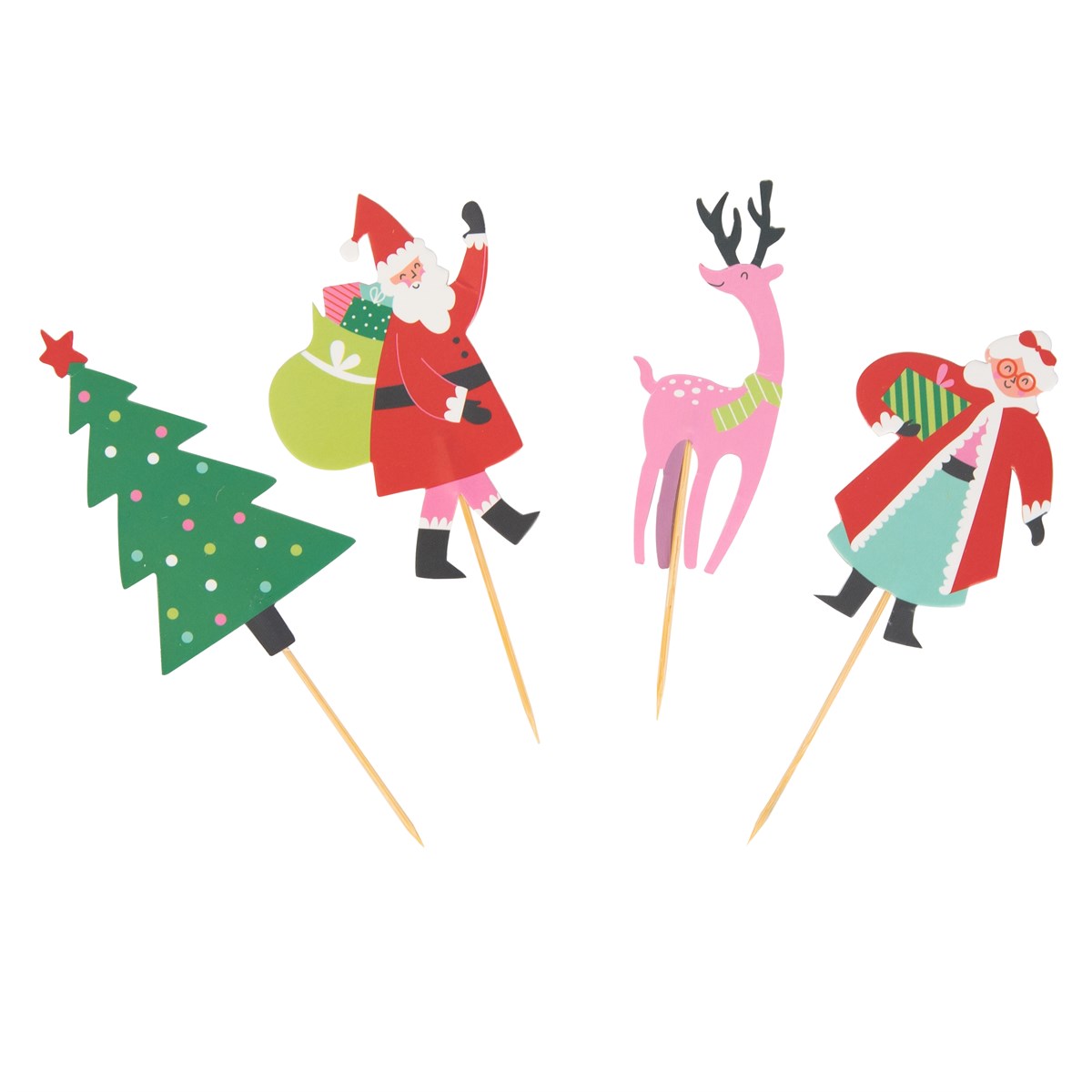 Cupcake Set - Santas Workshop (24 Cases And Toppers)