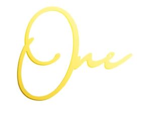 One Cake Topper Layon