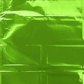Chartreuse Candy Foil Squares  4"x4"