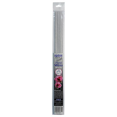 18 Gauge White Floral Wire