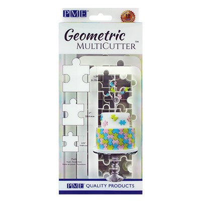 Geometric Multicutter - Puzzle, Set Of 3