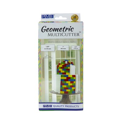 Geometric Multicutter Brick- Set of 3