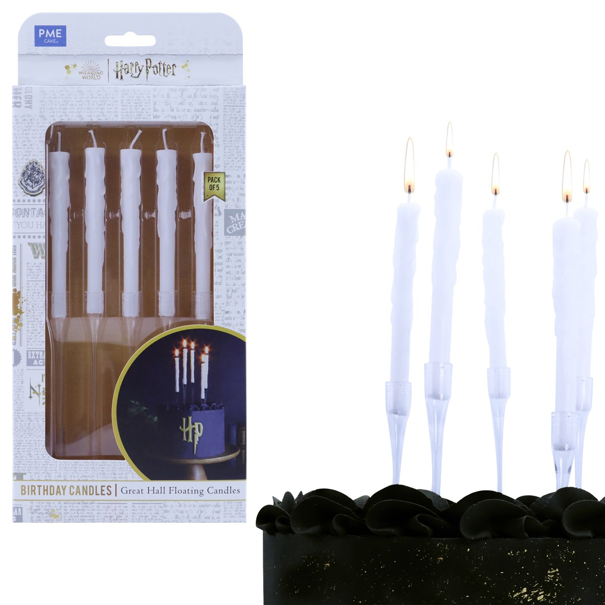 Harry Potter Floating Candles Set of 5, the Great Hall