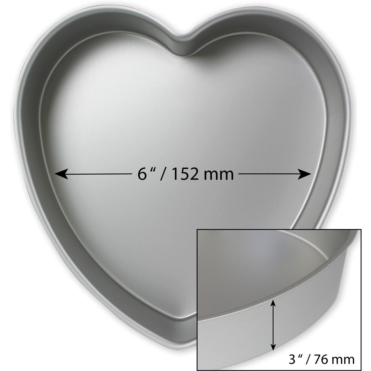 Heart Cake Pan (152 x 76mm / 6 x 3")