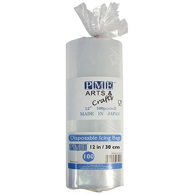 Icing Bag - Disposable Clear Pk/100 (30cm / 12”)