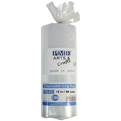 Icing Bag - Disposable Clear Pk/100 (45cm / 18”)