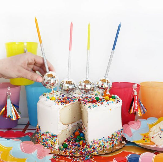 Packed Party People Multi-color Birthday Candle
