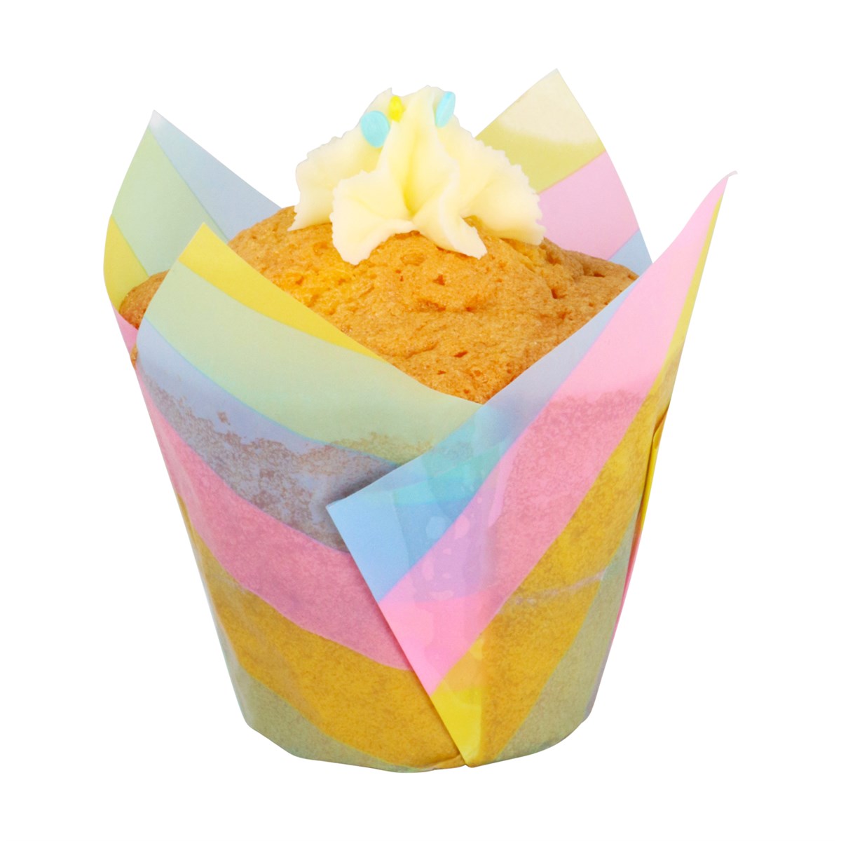 Tulip Muffin Cases – Rainbow Stripes Pk/24
