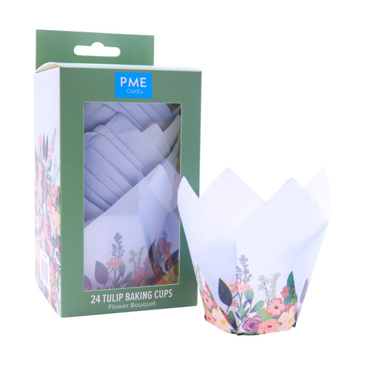 Tulip Muffin Cases – Flower Bouquet Pk/24
