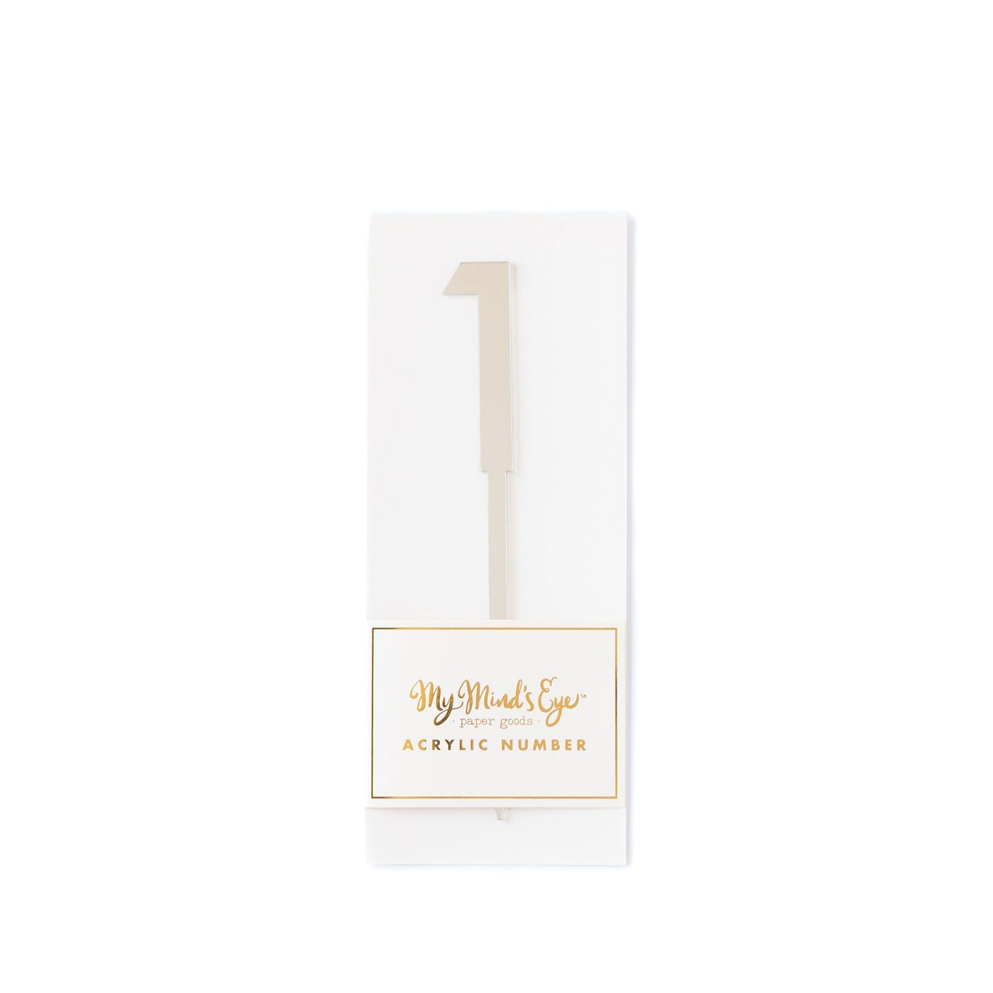Silver Acrylic Number Pick