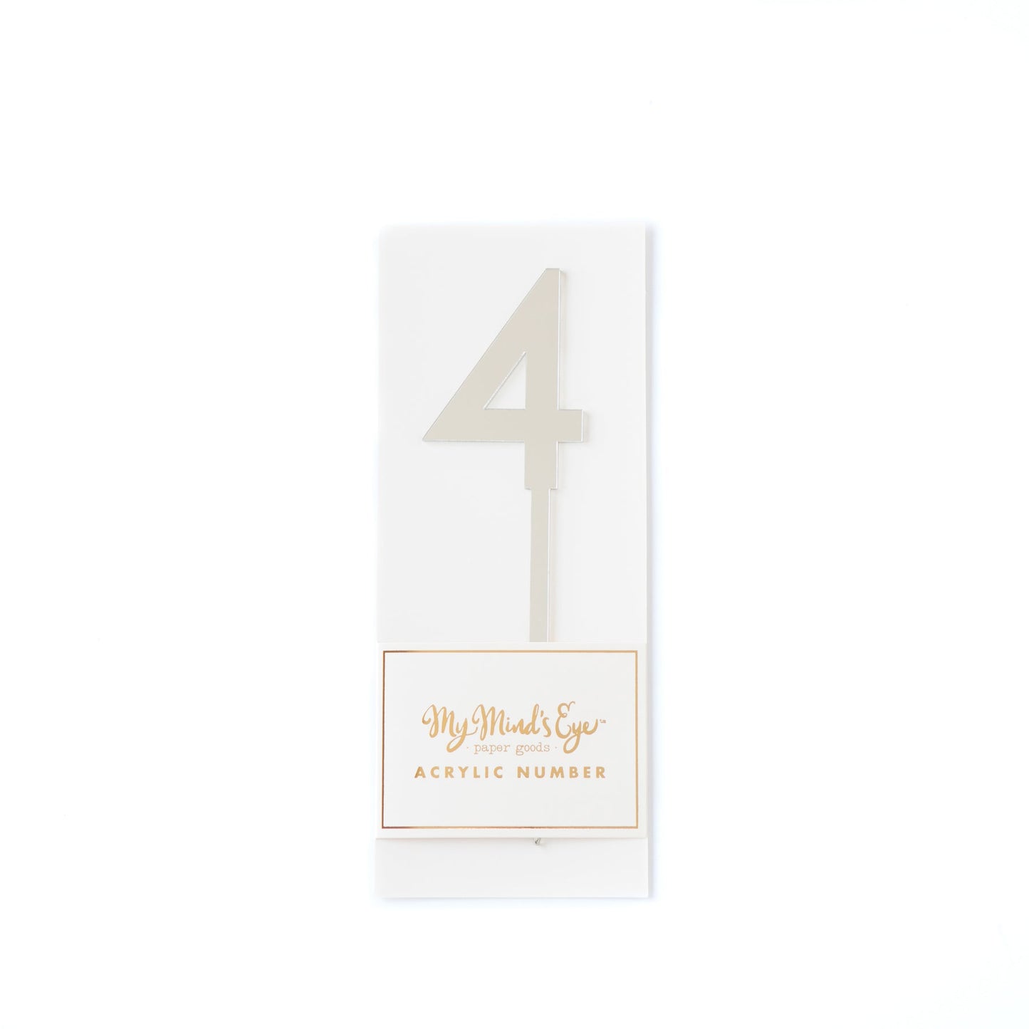 Silver Acrylic Number Pick
