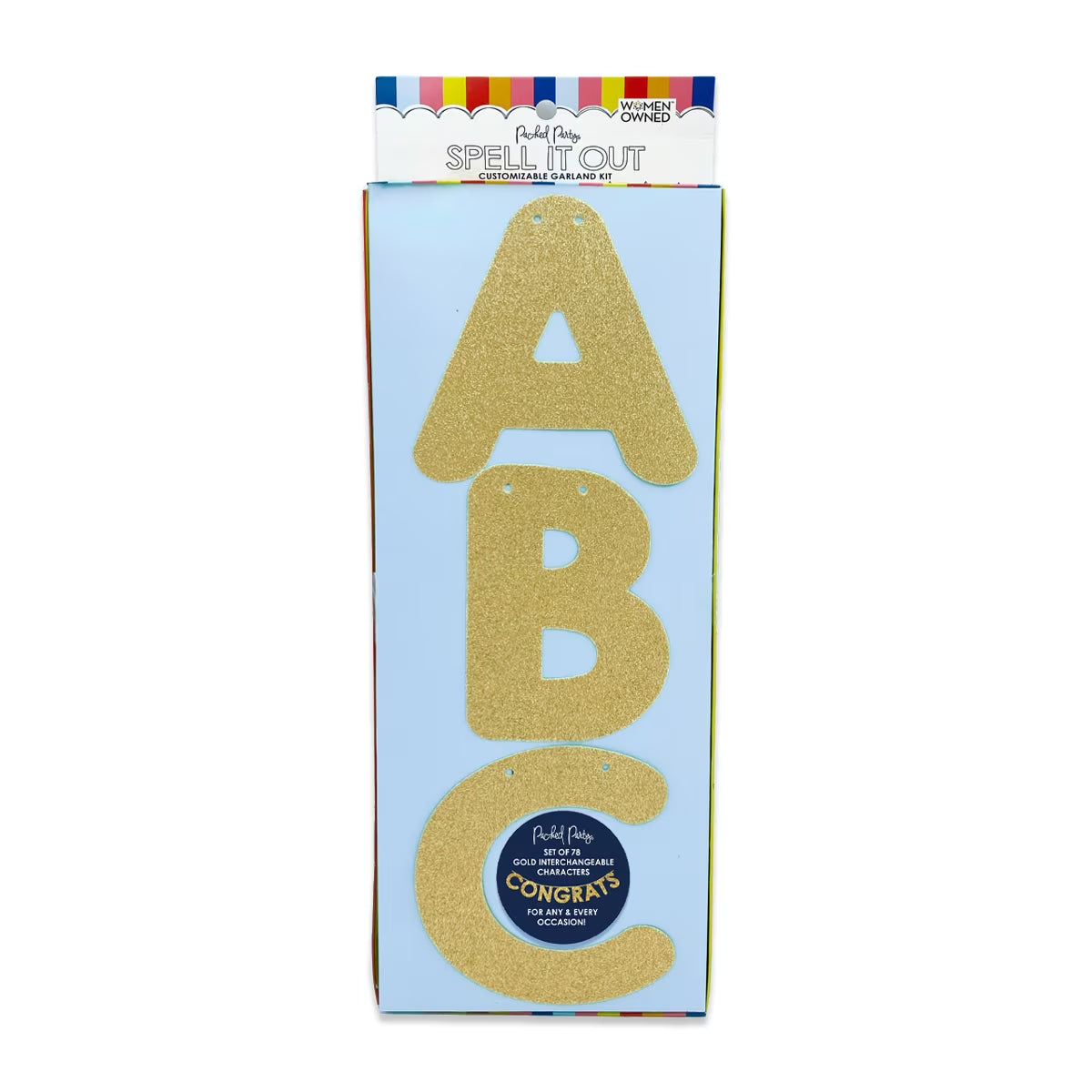 Packed Party 'Spell It Out' Customizable Garland Kit, 78 Characters