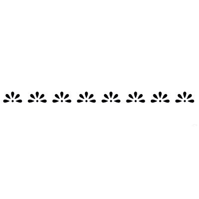 Half Daisy Border (116 x 7mm / 4.5 x 0.3”)