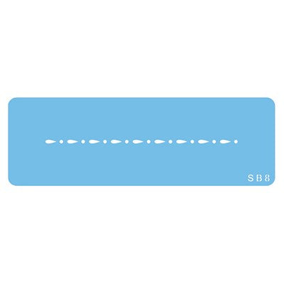 Teardrop And Dot Border (105 x 2mm / 4 x 0.7”)