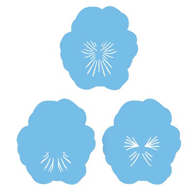 Pansy Set of 3