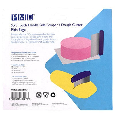 Soft Touch Handle Side Scraper/Dough Cutter