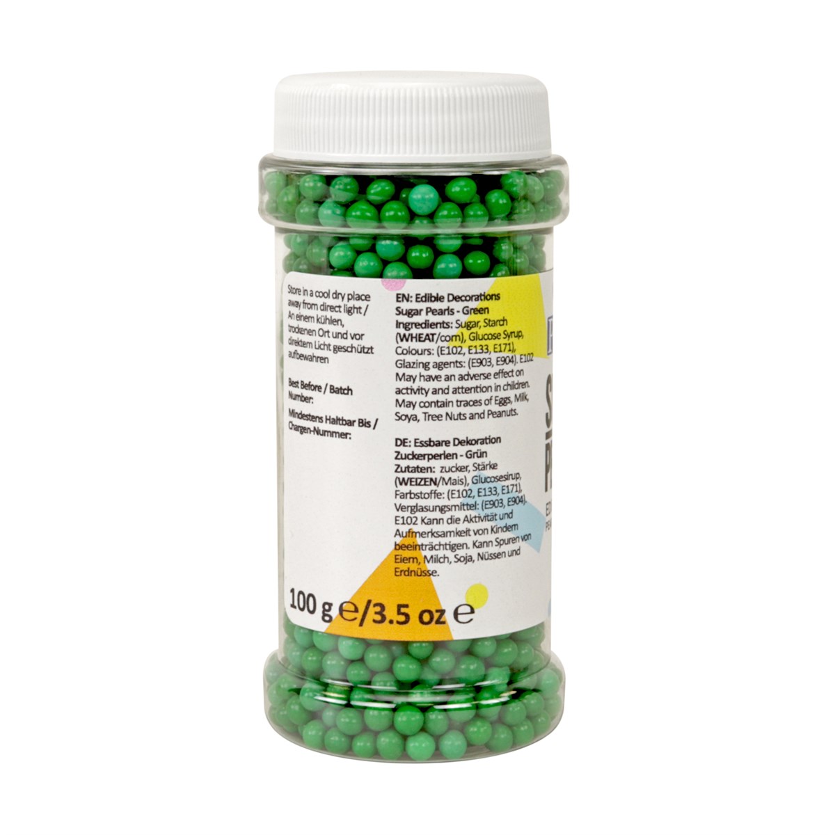 Sugar Pearls - Green (100g / 3.5 oz)