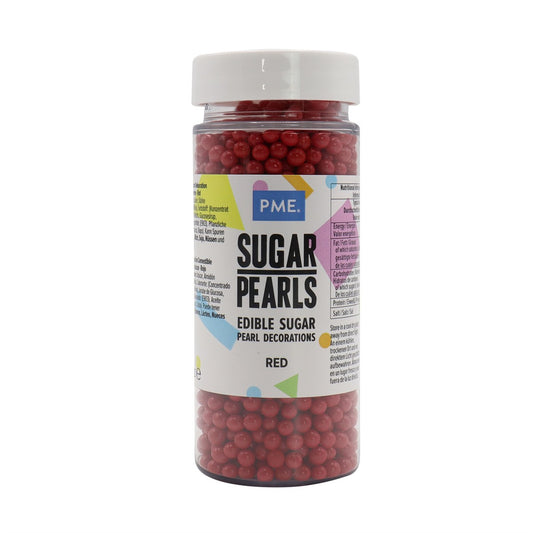 Sugar Pearls - Red (100g / 3.5 oz)