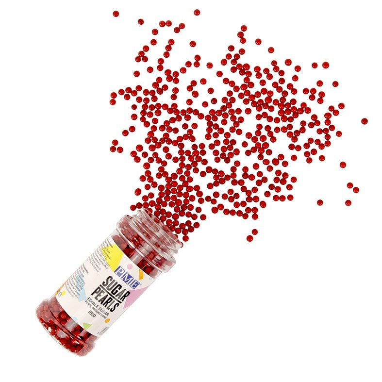 Sugar Pearls - Red (100g / 3.5 oz)