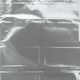 Silver Candy Foil Squares 4" x 4"