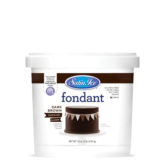 Satin Ice Brown chocolate Fondant - 2lb.