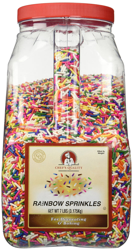 Chef's Quality Rainbow Sprinkles, 7 lb