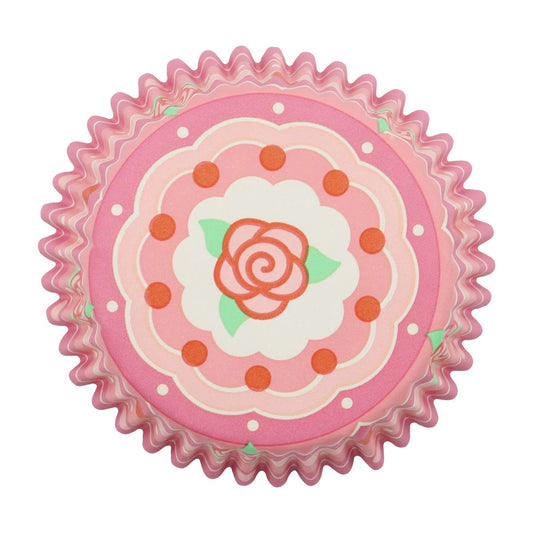 Vintage Foil-lined Cupcake Cases - Roses (Pack of 30)
