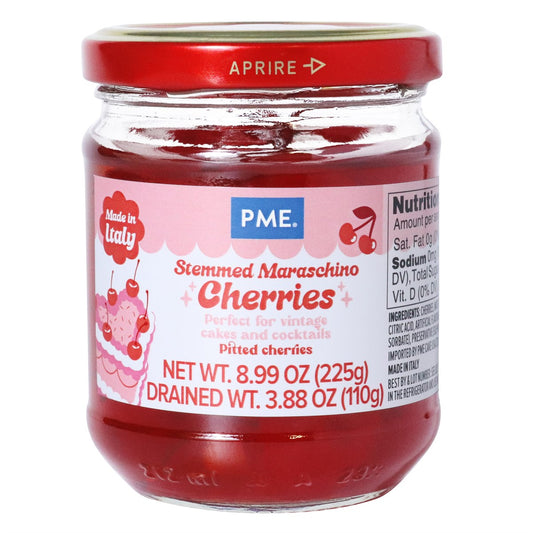 Red Stemmed Maraschino Cherries (8.9oz)