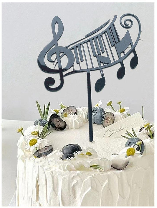 1pc Music Note Shaped Cake Topper