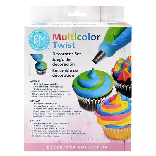 Multicolor Twist Decorator Set