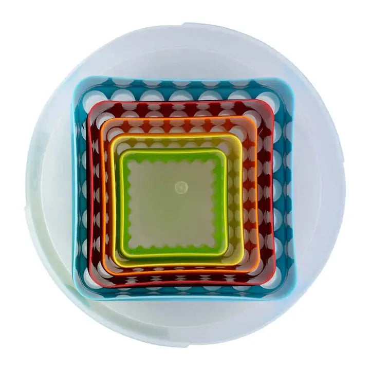 Square 5 Pc Biscuit Cutter Set