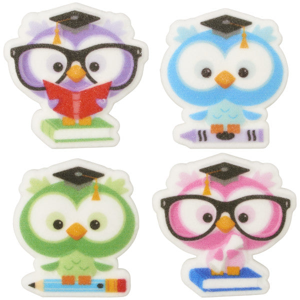 Colorful Grad Owls