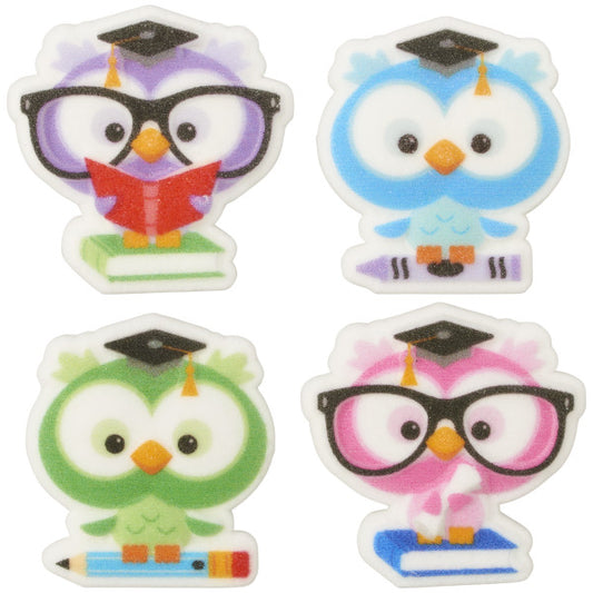 Colorful Grad Owls
