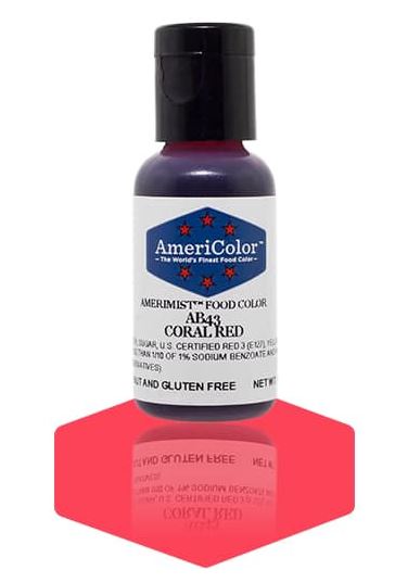 Coral Red Airbrush Food Coloring .65oz