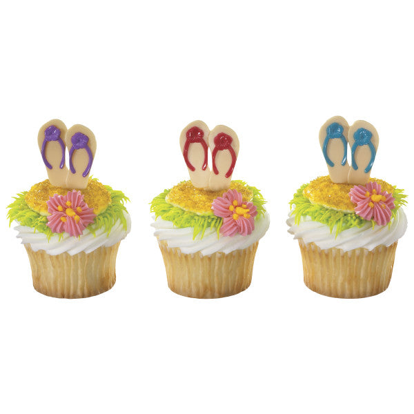 Summer Flip Flops Cupcake Picks