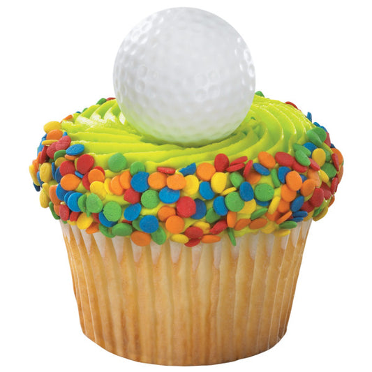 Golf Ball Cupcake Rings